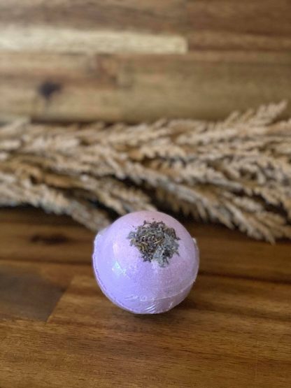 organic lavender bath bomb - essential oils